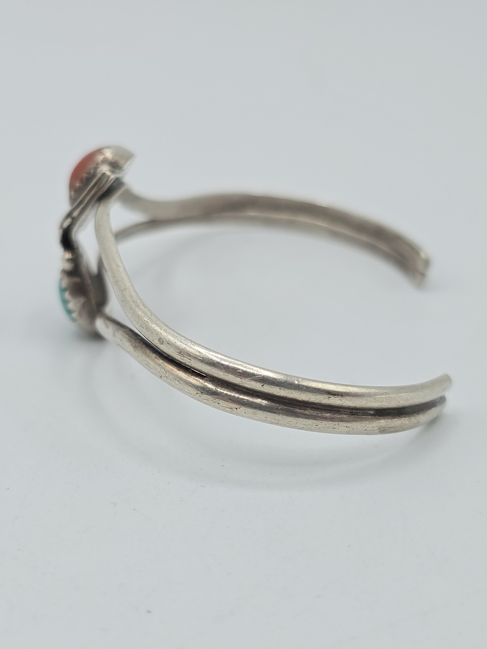 VTG Sterling Silver Cuff Bracelet Southwestern Style Size 5.25" 9g READ - Picture 3 of 15